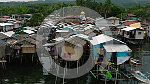 Fishermen village in Zamboanga. Philippines.