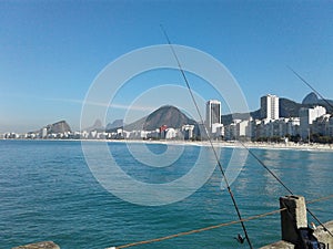 Fishermen Way Path in Leme - Leme Beach - Coast - Rio de Janeiro - Brazil