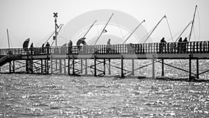 Fishermen on the wharf