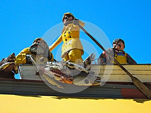 Fishermen in Yellow Boat