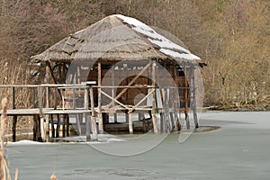 Fishery in the ASTRA Sibiu museum, Romania.