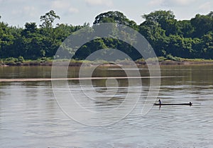 Fishery boat on Mekong River in Thailand