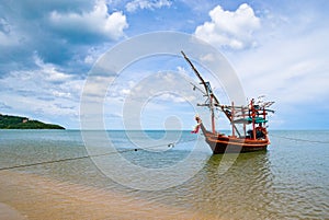 Fishery boat sea