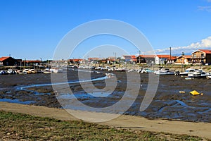 Fishery boats near Arcachon, France