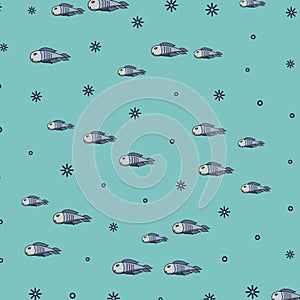 Fishes pattern background