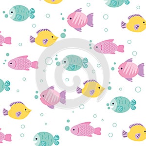 Fishes pattern background