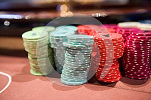 Fishes on table in casino