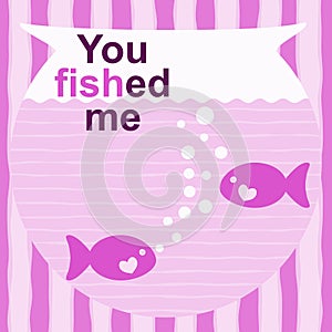 Fishes Valentines Day Card