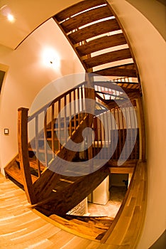 Fisheye View - Interior Stairs