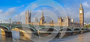 Fisheye view of Westminster Bridge