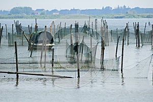 Fishging nets at Zhouzhuang