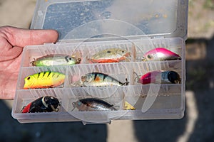 Fishing accessories similar to small fish, hooks