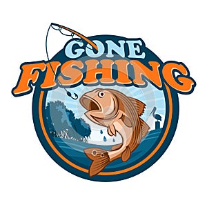 Gone Fishing Badge