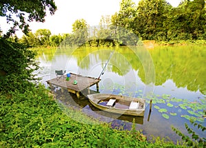 Fishing bark boat