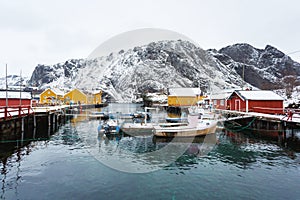 The fishing bay of Lofotens