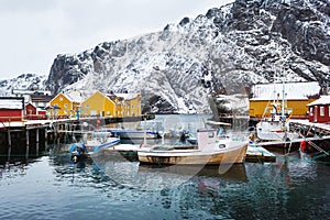 The fishing bay of Lofotens