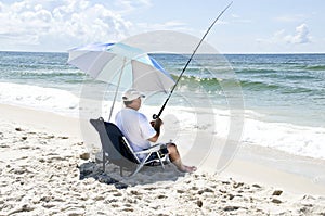 Fishing from the Beach