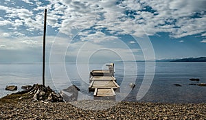 Fishing boat on the beach