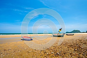 Fishing boat on the beach