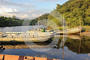 Fishing Boat, Canoa de Pesca. Background. photo