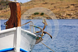 Fishing boat close up