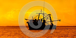 Fishing boat at Dusk