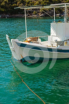 Fishing boat in greek marina