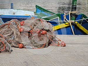 fishing boat in the harbor