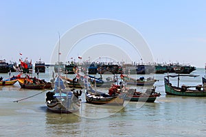 Fishing boat at the harbor dock