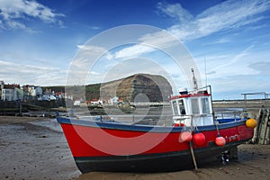 Fishing boat in harbour