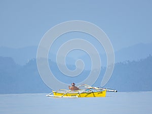 Fishing boat at Historical Island of Limasawa, Southern Leyte, Philippines