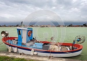 Fishing Boat in the Magra River - Italy