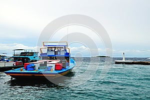 Fishing boat in Male atoll