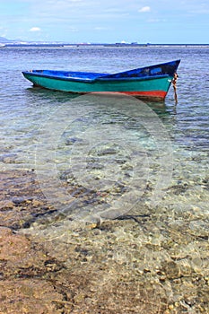 Fishing boat at moor, Mauritius