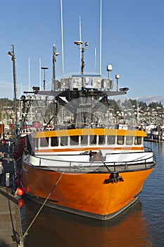 Fishing boat in Newport Oregon. photo