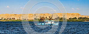 fishing boat on the Nile River