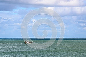 Fishing boat off the island of Noirmoutier photo