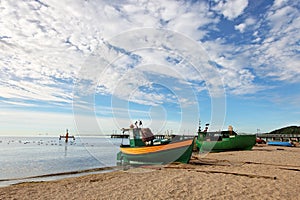 Fishing boat in Orlowo
