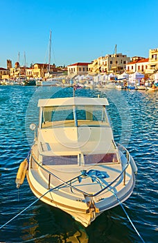 Fishing boat in the port of Aegina