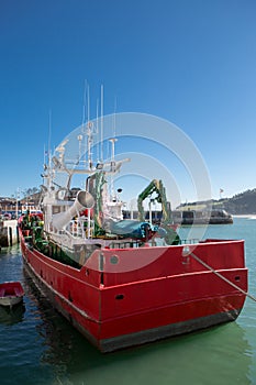 Fishing boat in port of Lekeitio photo