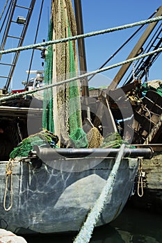 Fishing boat in port