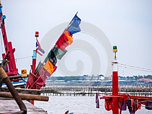 Fishing boat port in Thailand.