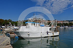 Fishing Boat at Porto Mirabello, La Spezia, Liguria, Italy