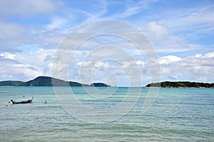 Fishing Boat at Rawai Beach of Phuket Thailand