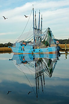 Fishing Boat Reflections
