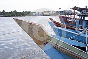 fishing boat at the river