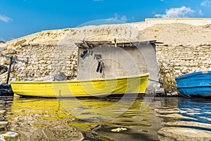 Fishing Boat in River Water