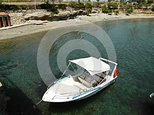 Fishing boat at Romanzo in Cyprus photo