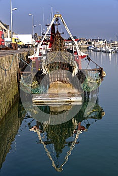 Fishing boat at Saint-Vaast-la-Hougue in France