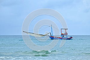 Fishing boat on sea